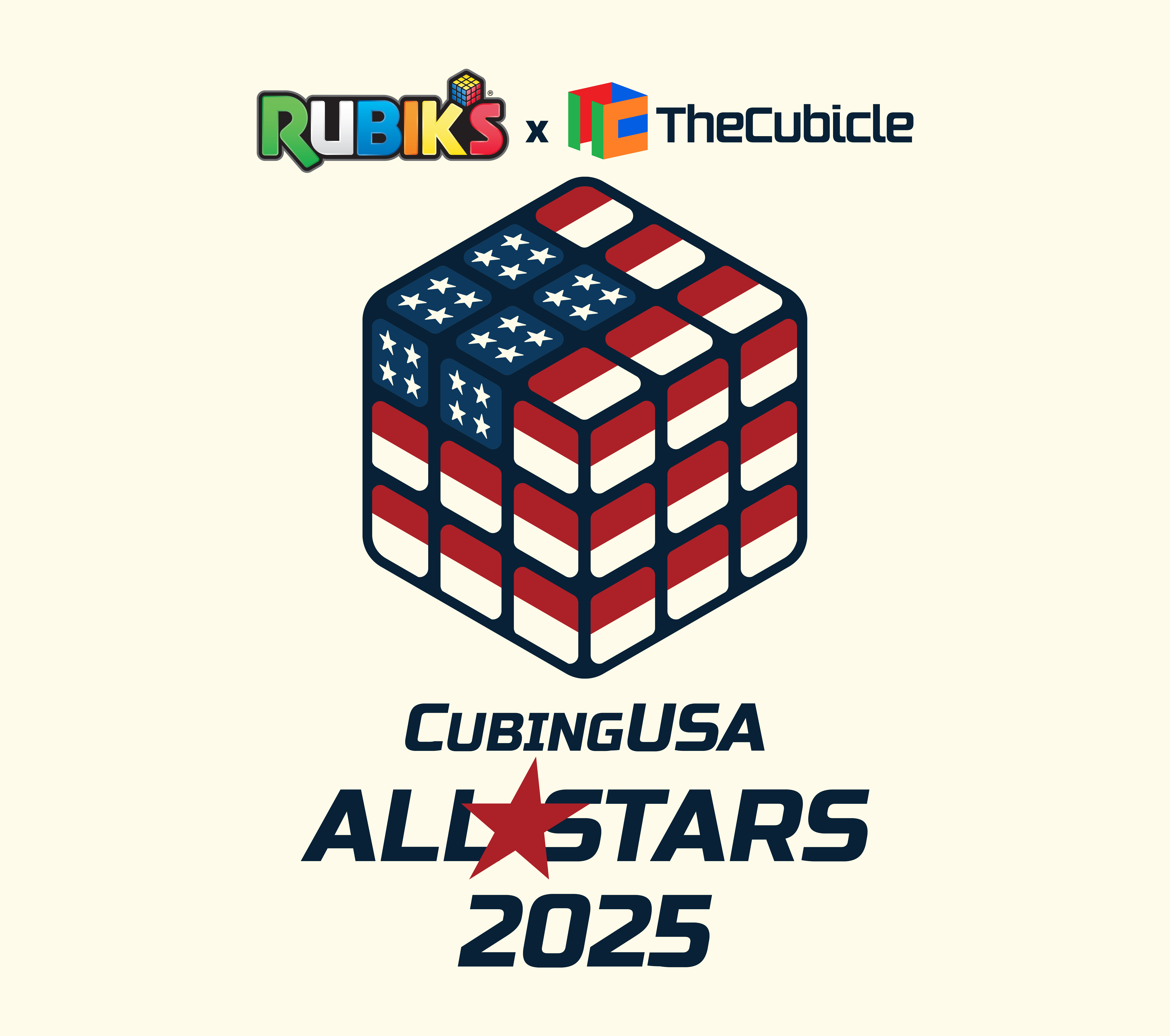 Rubik's x TheCubicle CubingUSA All-Stars 2025 Logo